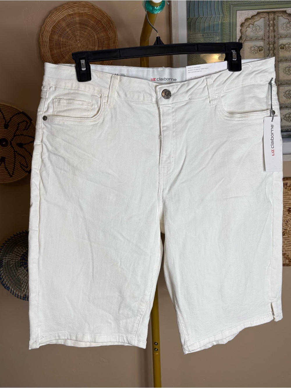 Liz Claiborne White Denim Shorts